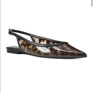 Nine West See Through Leopard Flat with Strap